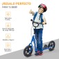Patinete para Niños de 5-12 Años Scooter de 2 Ruedas Grandes de 12 Pulgadas con Freno y Manillar Ajustable en Altura Carga Máx.
