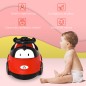 Orinal para Bebé de 6-36 Meses Orinal Infantil WC Aprendizaje Entrenamiento Portátil en Forma de Automóvil con Tapa y Volante Fá