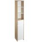 Armario Alto de Baño Mueble Columna de Baño con 1 Puerta Cajón y 3 Estantes Balda Ajustable para Cocina Salón 32,6x30x171,2 cm M