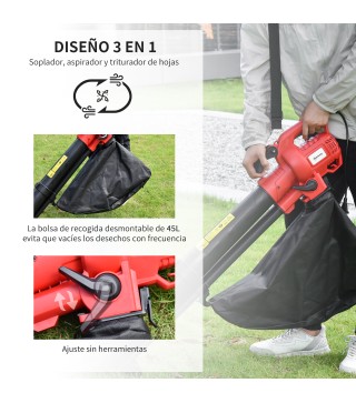 Aspirador Soplador de Hojas