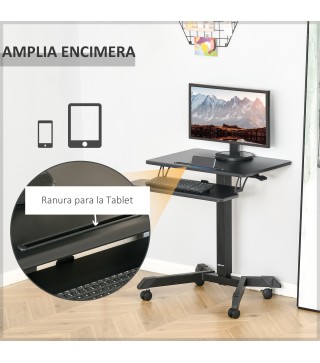 Escritorio de Pie Ajustable y Móvil
