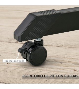 Escritorio de Pie Ajustable y Móvil