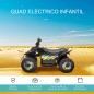 Quad Eléctrico para Niños de 18-36 Meses Vehículo Eléctrico Cuatrimoto a Batería 6V con Avance y Retroceso Carga Máx. 20 kg 72x4