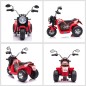 Moto Eléctrica Infantil con 3 Ruedas Moto Eléctrica para Niños de 18-36 Meses Triciclo a Batería 6V con Faro Bocina 72x57x56 cm