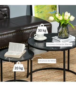 Juego de 2 Mesas Auxiliares