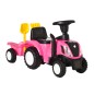 Tractor sin Pedales para Niños de 12-36 Meses con Remolque Extraíble Coche Correpasillos con Bocina Faros Pala Asiento de Suelo