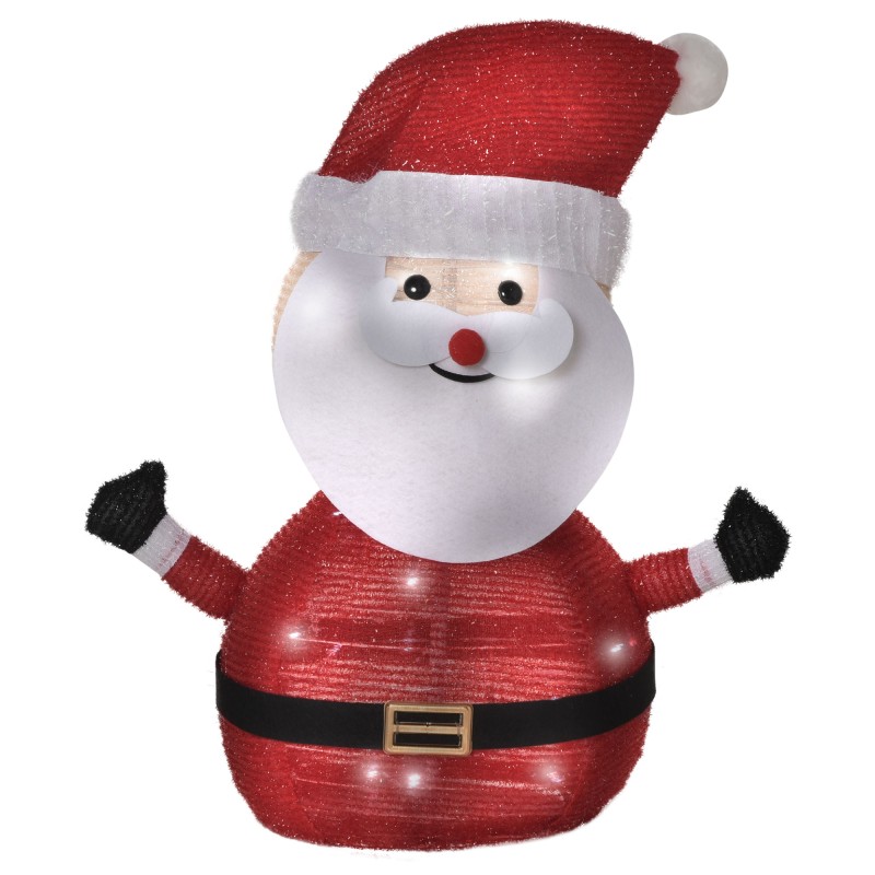 Papá Noel de Tela con Luces Papá Noel de Tela con Luces