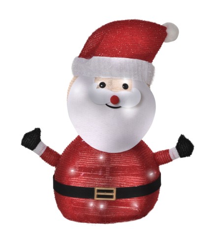 Papá Noel de Tela con Luces
