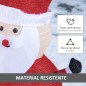 Papá Noel de Tela con Luces Papá Noel de Tela con Luces