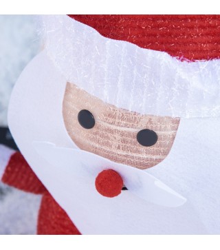 Papá Noel de Tela con Luces