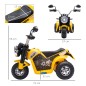 Moto Eléctrica Infantil con 3 Ruedas Moto Eléctrica para Niños de 18-36 Meses Triciclo a Batería 6V con Faro Bocina 72x57x56 cm
