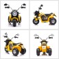 Moto Eléctrica Infantil con 3 Ruedas Moto Eléctrica para Niños de 18-36 Meses Triciclo a Batería 6V con Faro Bocina 72x57x56 cm