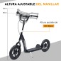 Patinete para Niños de 5-12 Años Scooter de 2 Ruedas Grandes de 12 Pulgadas con Freno y Manillar Ajustable en Altura Carga Máx.