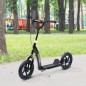 Patinete para Niños de 5-12 Años Scooter de 2 Ruedas Grandes de 12 Pulgadas con Freno y Manillar Ajustable en Altura Carga Máx.