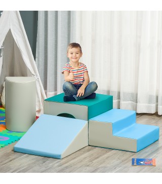 Juego de 4 Bloques de Espuma para Niños de 1-3 Años Figuras de Construcción Juguete para Aprendizaje Infantil Bloques Ps
