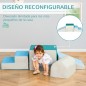 Juego de 4 Bloques de Espuma para Niños de 1-3 Años Figuras de Construcción Juguete para Aprendizaje Infantil Bloques Psicomotri