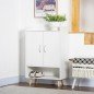 Armario Auxiliar para 12 Pares de Zapatos con 4 Estantes para Recibidor Salón Dormitorio 60x30x92 cm Blanco
