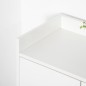 Armario Auxiliar para 12 Pares de Zapatos con 4 Estantes para Recibidor Salón Dormitorio 60x30x92 cm Blanco