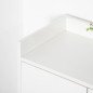 Armario Auxiliar para 12 Pares de Zapatos con 4 Estantes para Recibidor Salón Dormitorio 60x30x92 cm Blanco