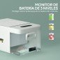 Nevera Portátil Eléctrica 16,8L Refrigerador de Coche 12/24/220V -20℃ a +20 ℃ con Pantalla Luz LED 59x32x28 cm Blanco