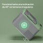 Nevera Portátil Eléctrica 24,2L Refrigerador de Coche 12V-220V -20℃ a +20 ℃ con Pantalla Luz LED 60,2x33,4x41,4 cm Gris