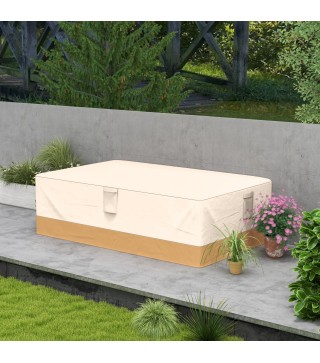 Funda Protectora para Muebles de Jardín 275x208x78 Tela Oxford 600D Impermeable Cubierta para Sofás Mesas Exterior con 4 Ventila