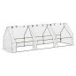 Invernadero de Exterior Invernadero de Jardín 270x90x90 cm Tipo Caseta con 3 Ventanas Marco de Acero y Cubierta de PE 140g/㎡ par Invernadero de Exterior Invernadero de Jardín 270x90x90 cm Tipo Caseta con 3 Ventanas Marco de Acero y Cubierta de PE 140g/㎡ par