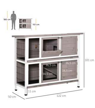 Conejera de Madera Exterior