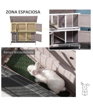 Conejera de Madera Exterior