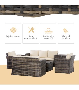 Conjunto de Muebles de Ratán