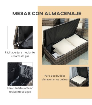 Conjunto de Muebles de Ratán