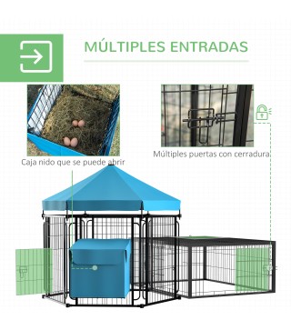 Jaula para Gallinas de Acero