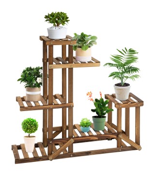 Soporte de Madera para Flores