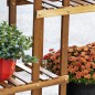 Soporte de Madera para Flores Estantería Decorativa para Macetas Plantas con 6 Estantes Interior y Exterior para Jardín Balcón T