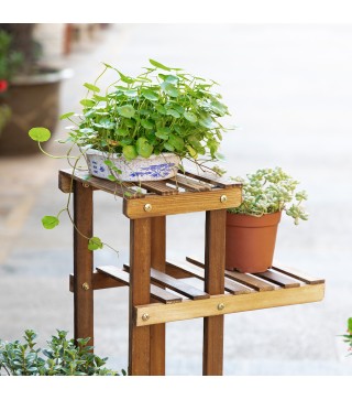 Soporte de Madera para Flores