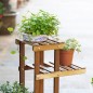 Soporte de Madera para Flores Estantería Decorativa para Macetas Plantas con 6 Estantes Interior y Exterior para Jardín Balcón T