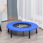 Cama Elástica Fitness Ø81 cm Trampolín de Acero con Borde Protector y 28 Resortes para Ejercicios en Interior y Exterior Carga 1