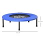 Cama Elástica Fitness Ø81 cm Trampolín de Acero con Borde Protector y 28 Resortes para Ejercicios en Interior y Exterior Carga 1