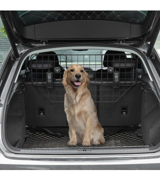 Barrera Protectora de Coche para Perros para Vehículo Universal Barrera Protectora Metálica Extensible para Asientos Traseros Ma