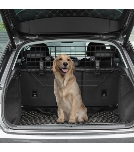 Barrera Protectora de Coche para Perros para Vehículo Universal Barrera Protectora Metálica Extensible para Asientos Traseros Ma