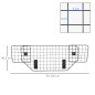 Barrera Protectora de Coche para Perros para Vehículo Universal Barrera Protectora Metálica Extensible para Asientos Traseros Ma