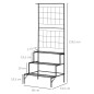 Soporte Plantas con Enrejado de Metal Soporte Plantas con Enrejado de Metal