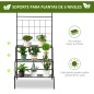 Soporte Plantas con Enrejado de Metal Soporte Plantas con Enrejado de Metal