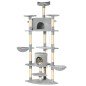 Árbol Rascador para Gatos 200 cm Torre para Gatos con 2 Cuevas 2 Hamacas Cama Postes de Sisal 60x60x200 cm Gris Árbol Rascador para Gatos 200 cm Torre para Gatos con 2 Cuevas 2 Hamacas Cama Postes de Sisal 60x60x200 cm Gris