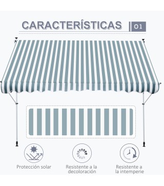 Toldo Manual Retráctil