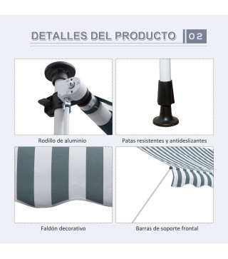 Toldo Manual Retráctil