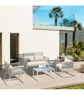 Conjunto de Muebles de Ratán