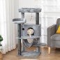 Árbol Rascador para Gatos 48x48x107 cm Torre para Gatos con Cueva de Fieltro Desmontable Hamaca Camas Plataformas Gris Árbol Rascador para Gatos 48x48x107 cm Torre para Gatos con Cueva de Fieltro Desmontable Hamaca Camas Plataformas Gris