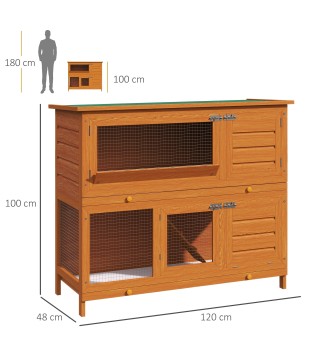 Conejera de Madera Exterior