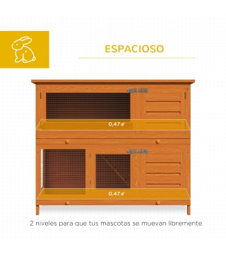 Conejera de Madera Exterior